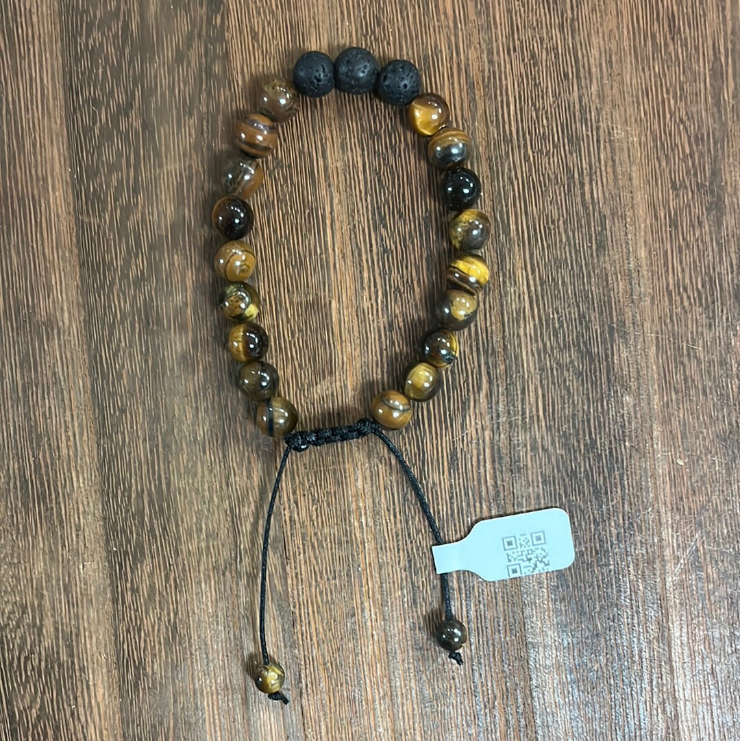 Stone Bracelet 8mm | Adjustable Stone Bracelet