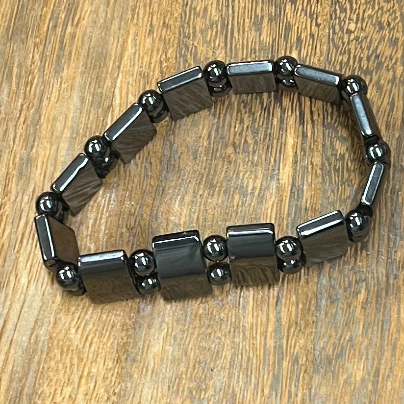 Stone Bracelet 8 mm | Magnetic Hematite Bracelet