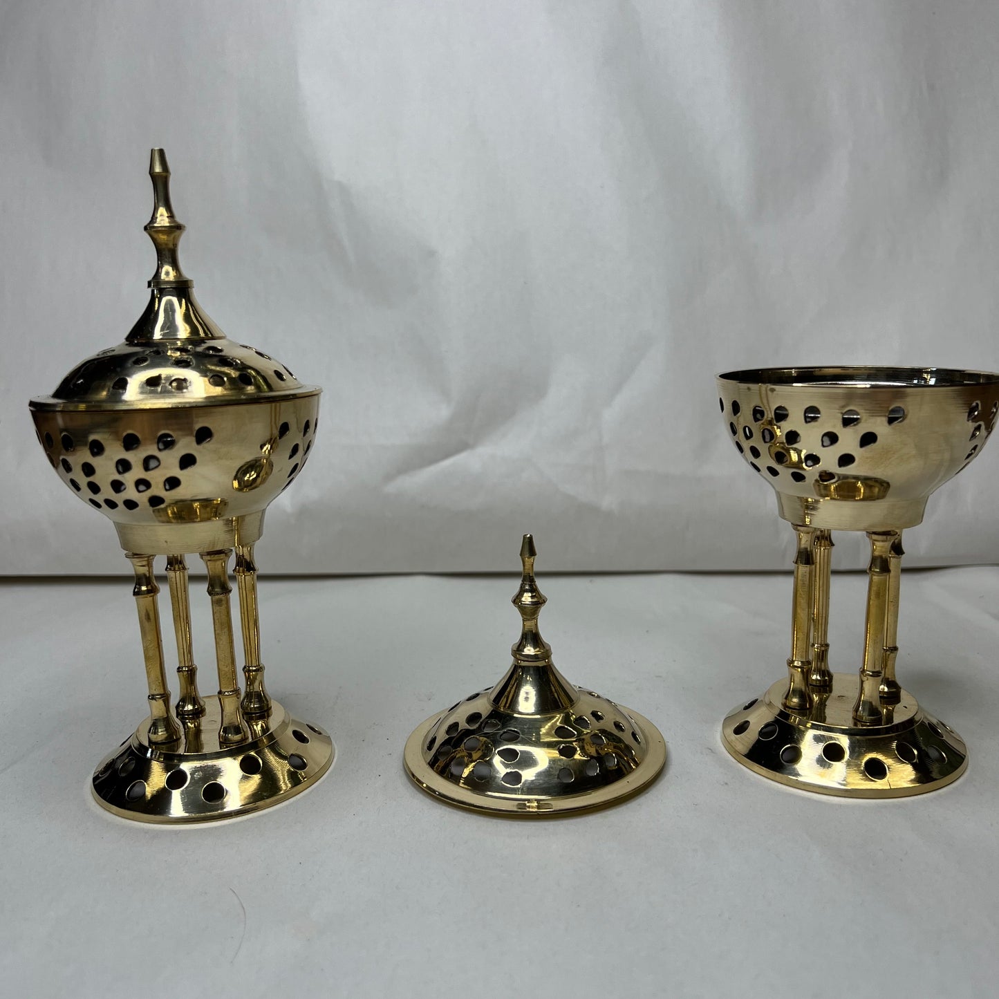 Incense Burner | Brass Greek Pedestal Burner