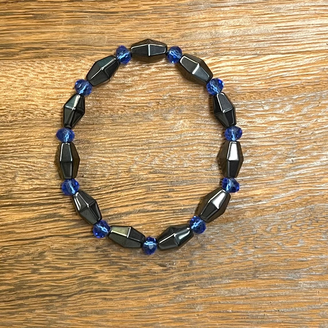 Stone Bracelet 8 mm | Magnetic Hematite Bracelet