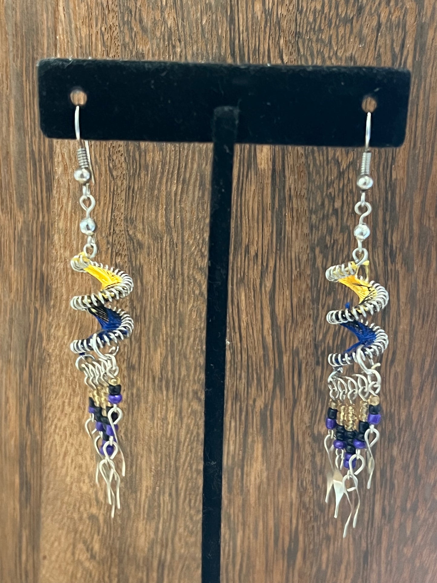 Earrings | Spiral Swirl Peruvian Thread Earrings