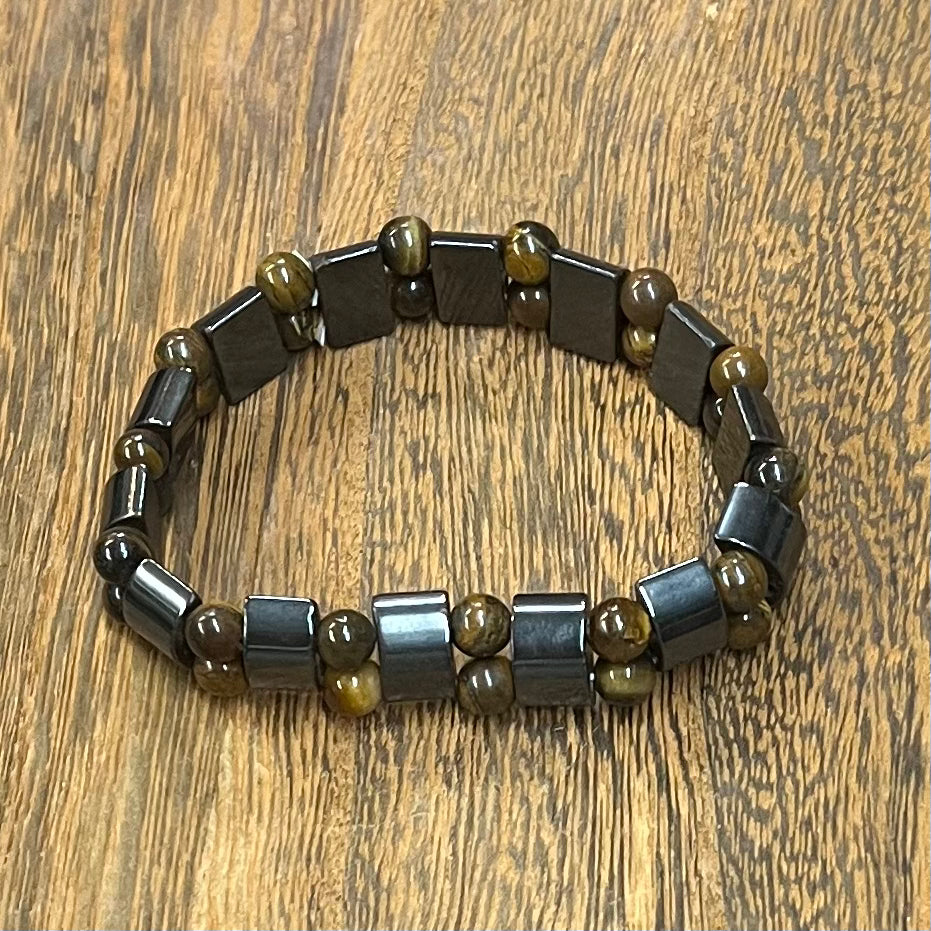 Stone Bracelet 8 mm | Magnetic Hematite Bracelet