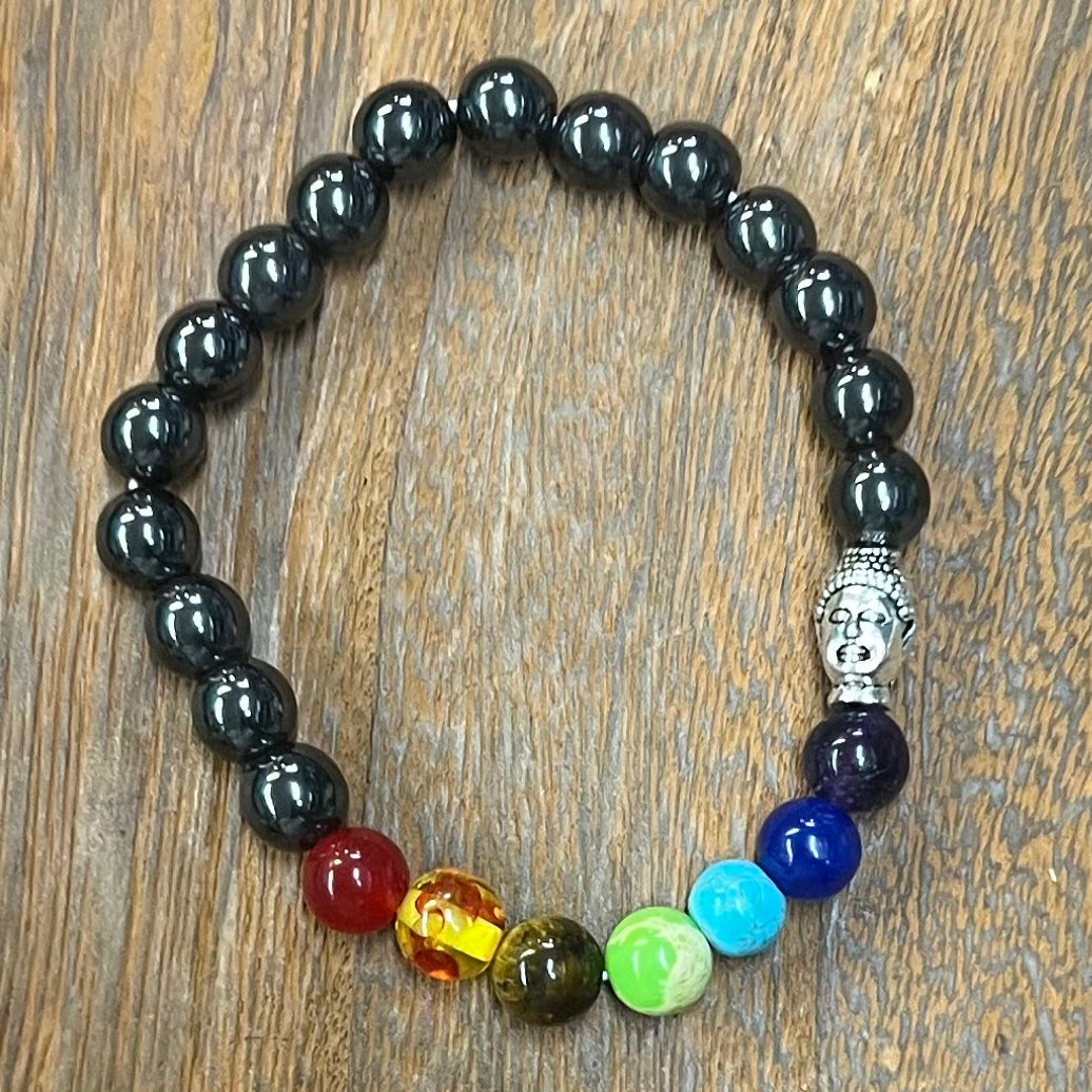 Stone Bracelet 8 mm | Magnetic Hematite Bracelet