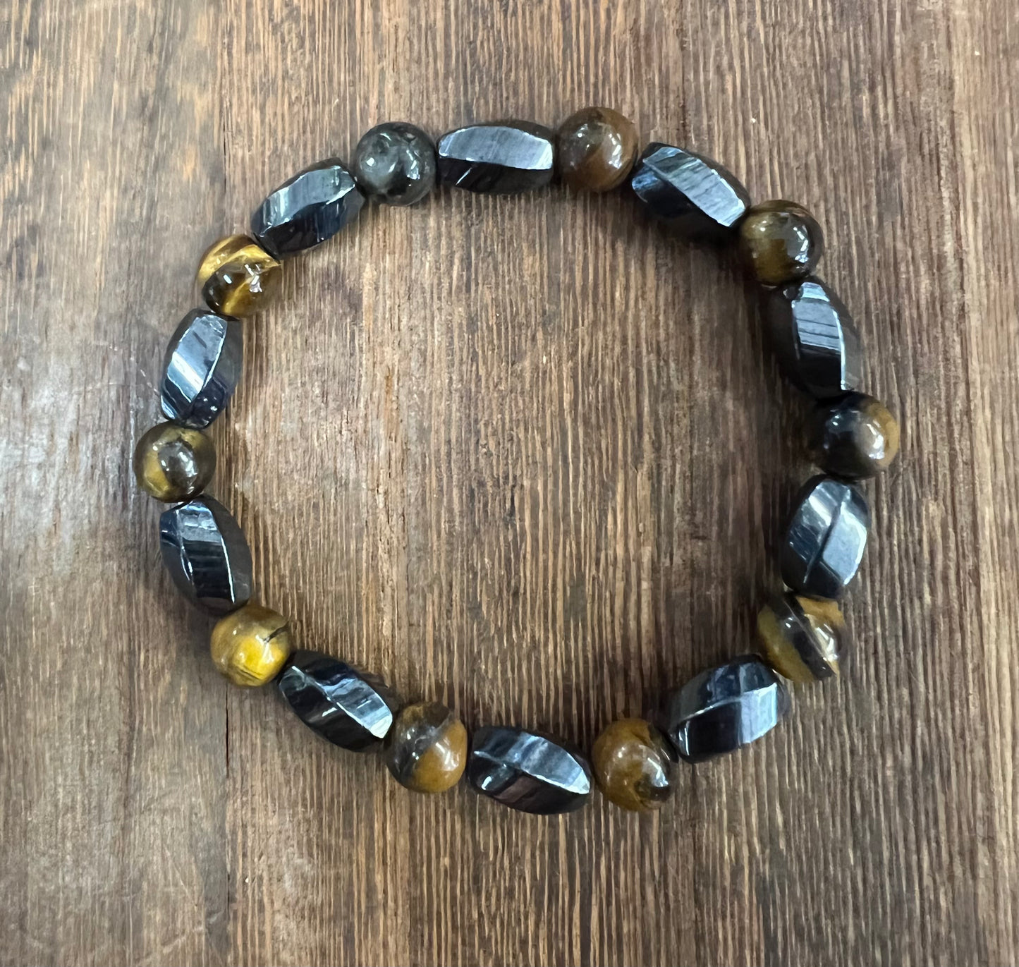 Stone Bracelet 8 mm | Magnetic Hematite Bracelet