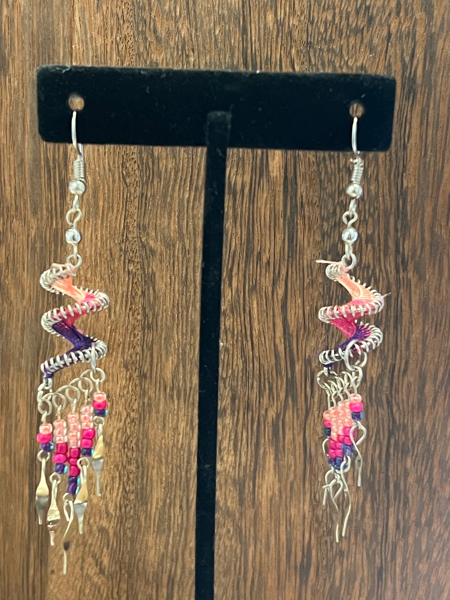Earrings | Spiral Swirl Peruvian Thread Earrings