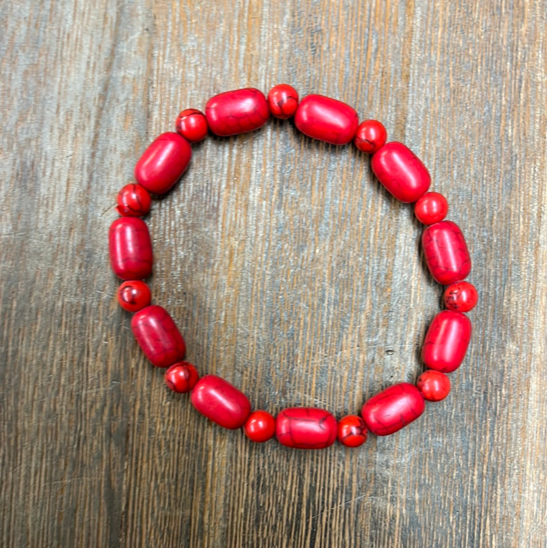 Stone Bracelet | Stone Stretch Bracelet - Mixed 6mm & 10mm