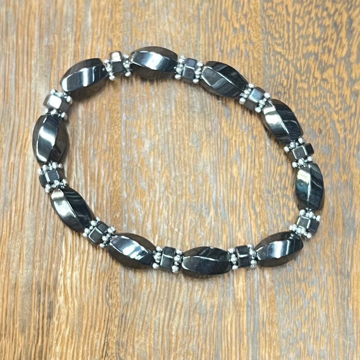 Stone Bracelet 8 mm | Magnetic Hematite Bracelet