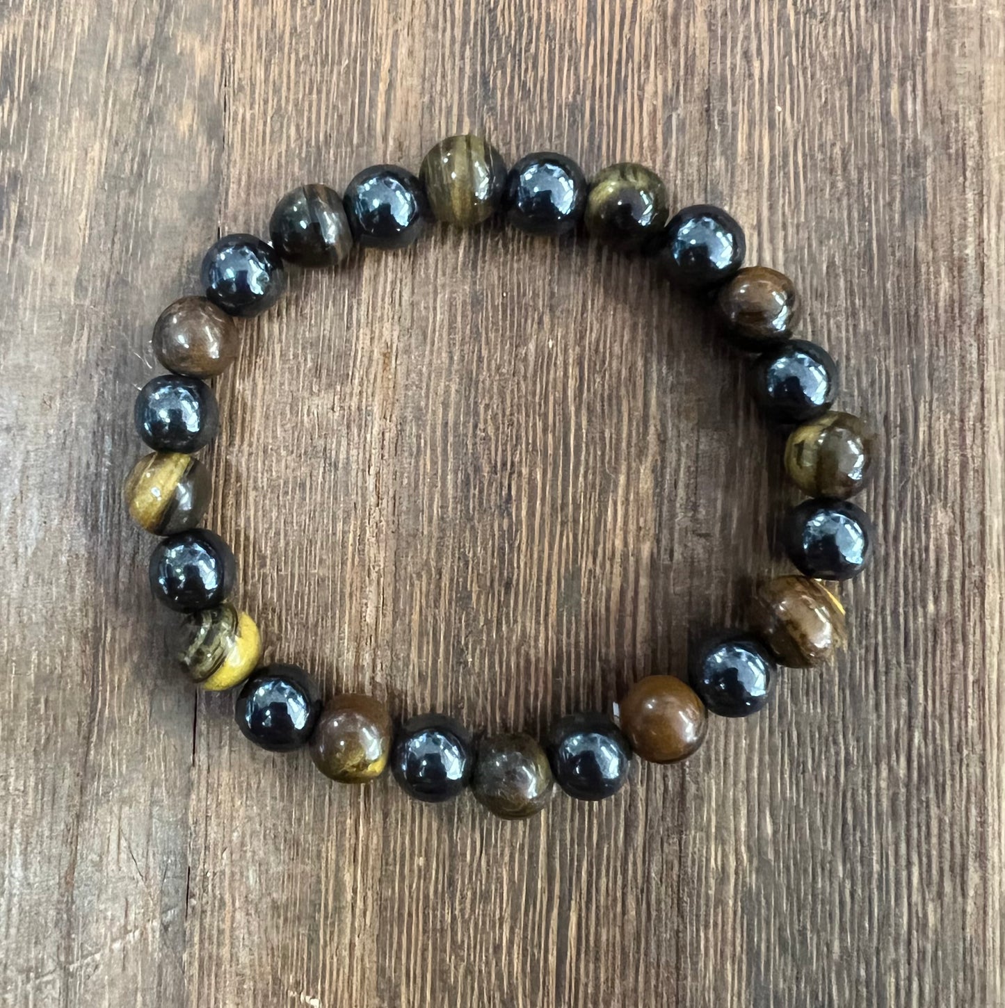 Stone Bracelet 8 mm | Magnetic Hematite Bracelet