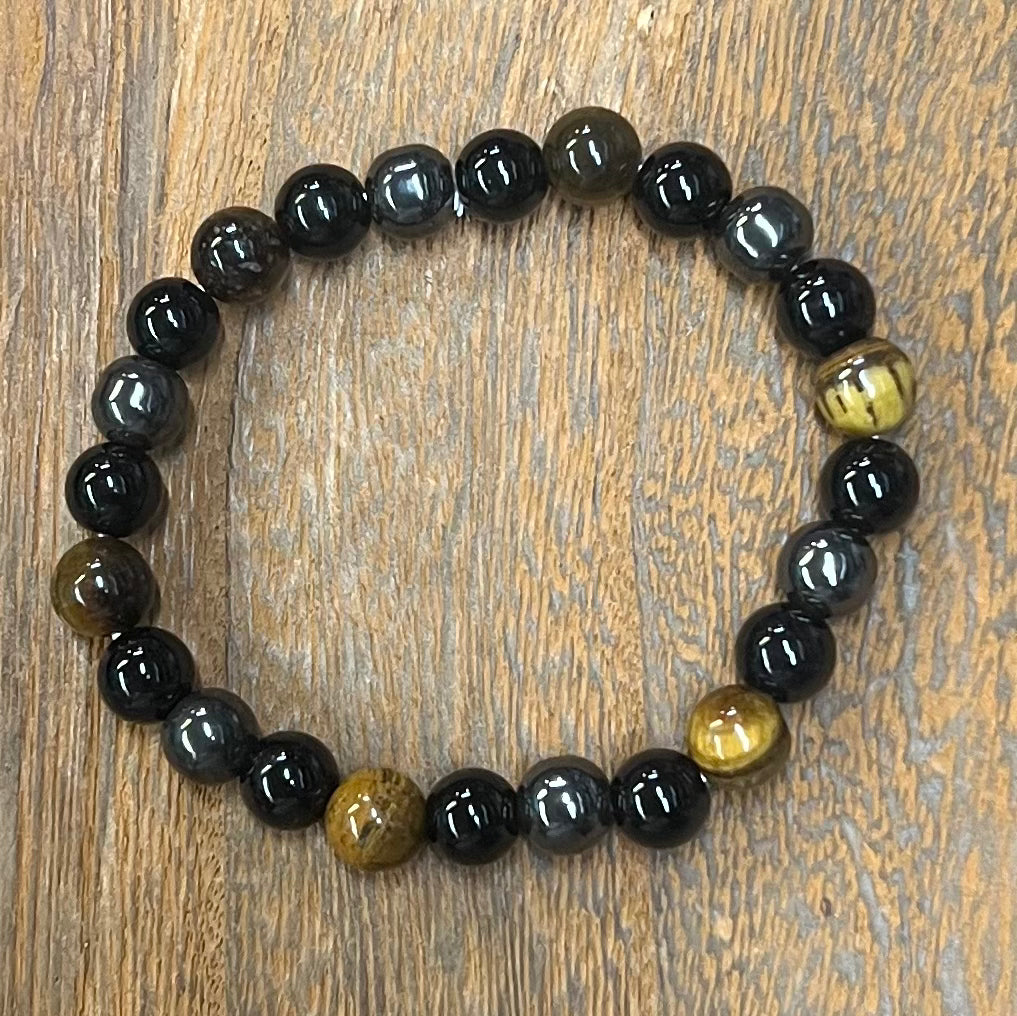 Stone Bracelet 8 mm | Magnetic Hematite Bracelet