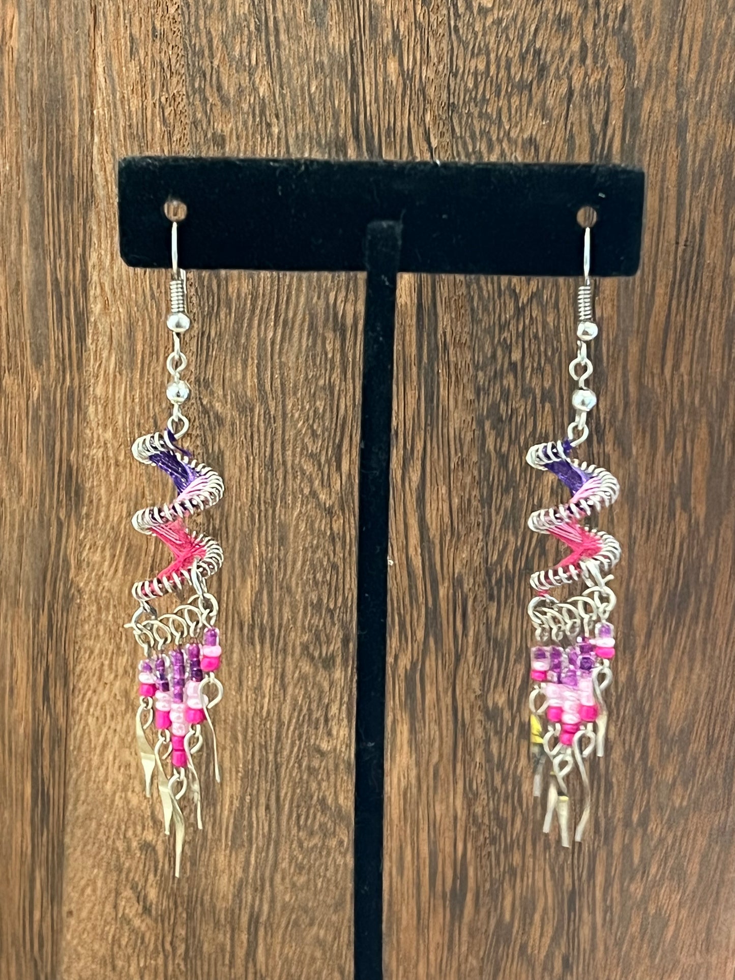 Earrings | Spiral Swirl Peruvian Thread Earrings