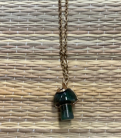 Stone Necklaces | Stone Mushroom Pendant