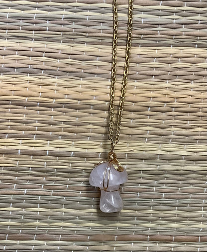 Stone Necklaces | Stone Mushroom Pendant
