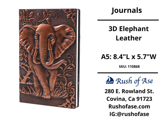 Journals | 3D Elephant Leather Journal