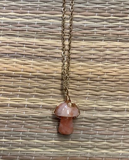 Stone Necklaces | Stone Mushroom Pendant