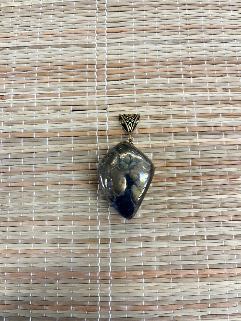 Stone Necklaces | Pyrite Tumble Stone Pendant