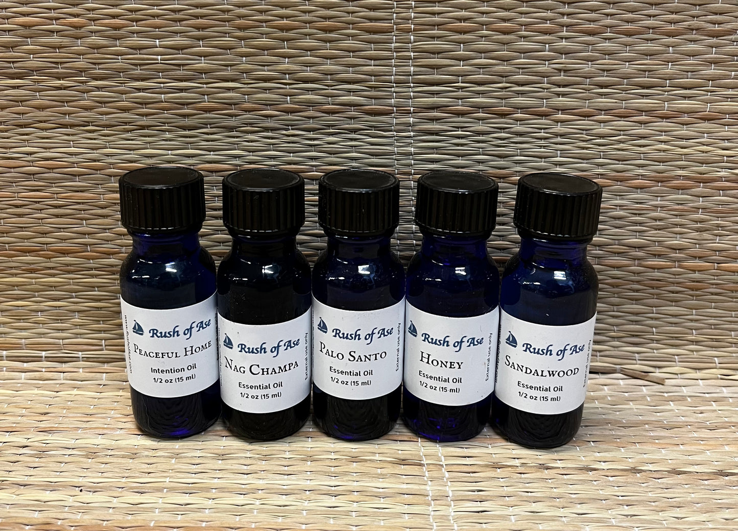 Oils |  Essential Oils by Rush of Ase - 0.5 oz (15 ml)