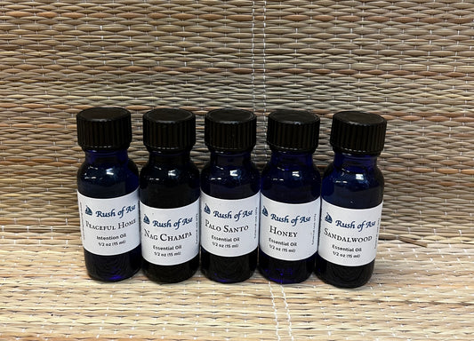 Oils |  Essential Oils by Rush of Ase - 0.5 oz (15 ml)