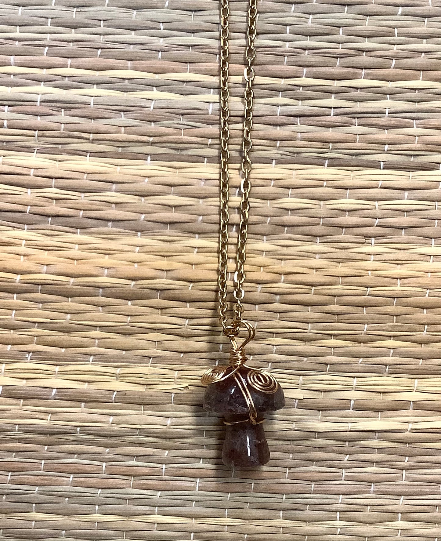 Stone Necklaces | Stone Mushroom Pendant
