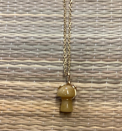 Stone Necklaces | Stone Mushroom Pendant