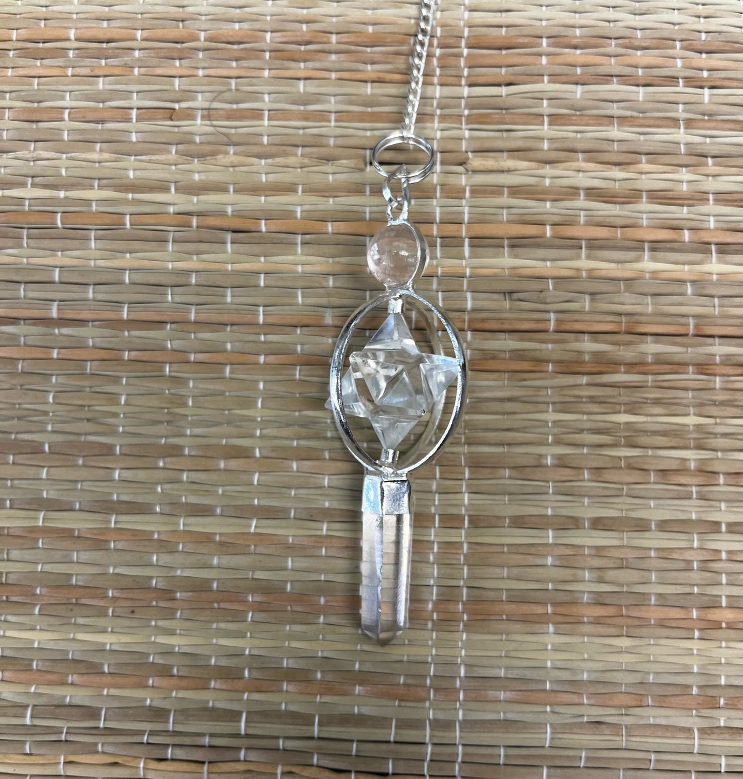 Stones | Pendulum | Clear Quartz Merkaba Pendulum