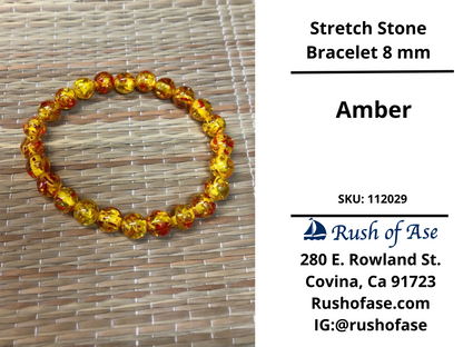Stone Bracelet 8mm | Stretch Stone Bracelet