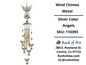 Wind Chimes Metal | Silver Color
