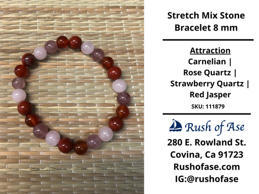 Stone Bracelet 8mm | Stretch Mix Stone Bracelet