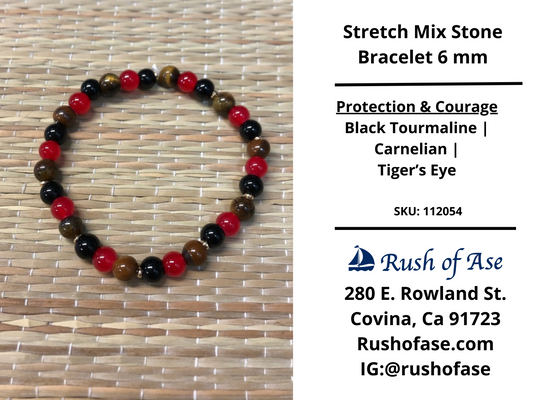 Stone Bracelet 6mm | Stretch Mixed Stone Bracelet