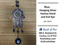Decor | Hanging Silver Hamsa Hand and Evil Eye