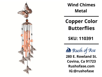 Wind Chimes Metal | Copper Color