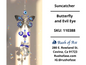 Suncatcher | Butterfly and Evil Eye Hanging
