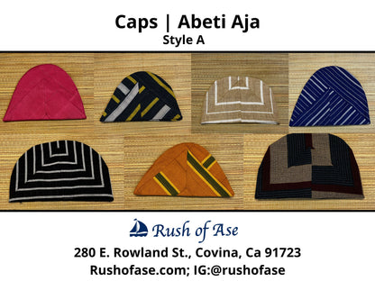 Caps | Abeti Aja | Yoruba Cap Style A - Colors