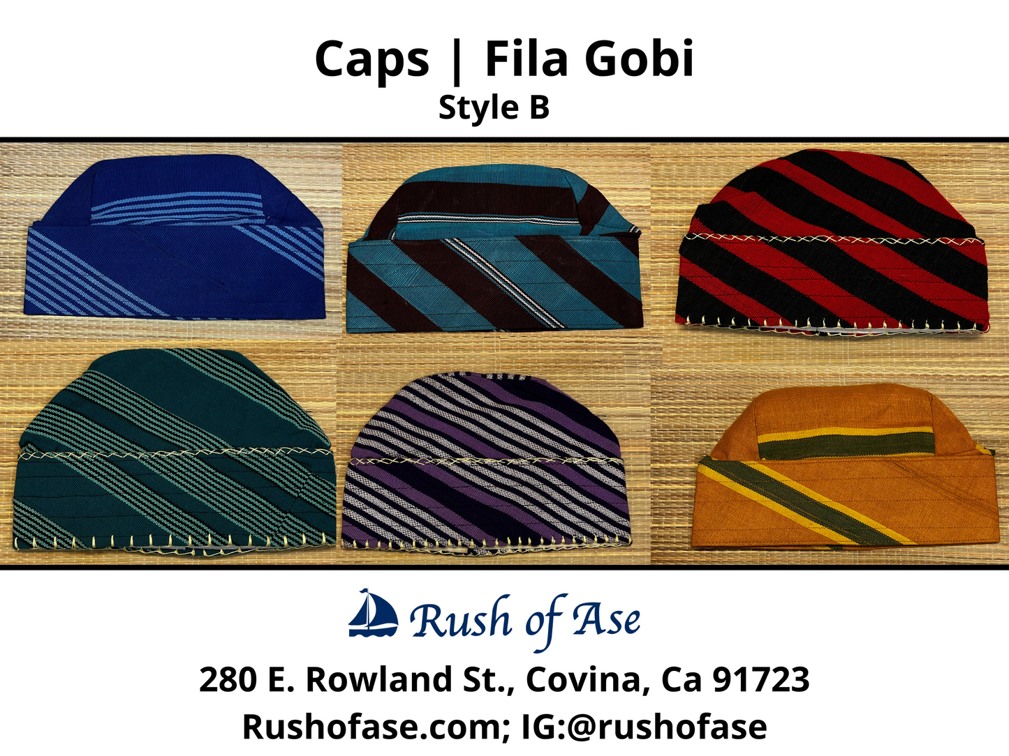 Caps | Fila Gobi | Yoruba Caps Style B