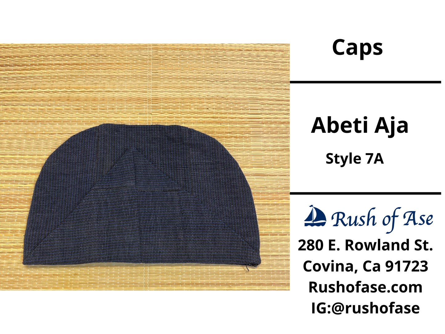 Caps | Abeti Aja | Yoruba Cap Style A