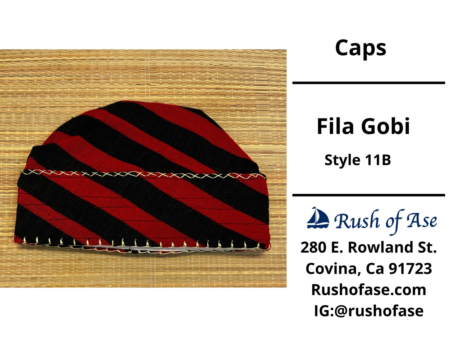 Caps | Fila Gobi | Yoruba Caps Style B