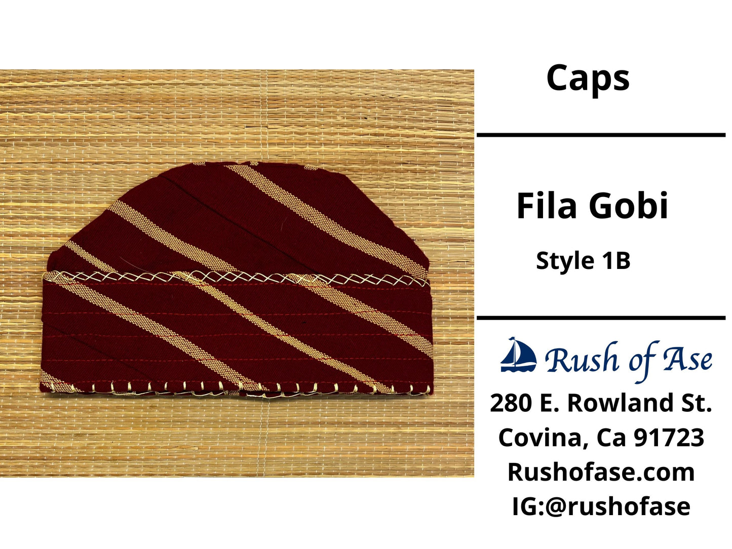 Caps | Fila Gobi | Yoruba Caps Style B
