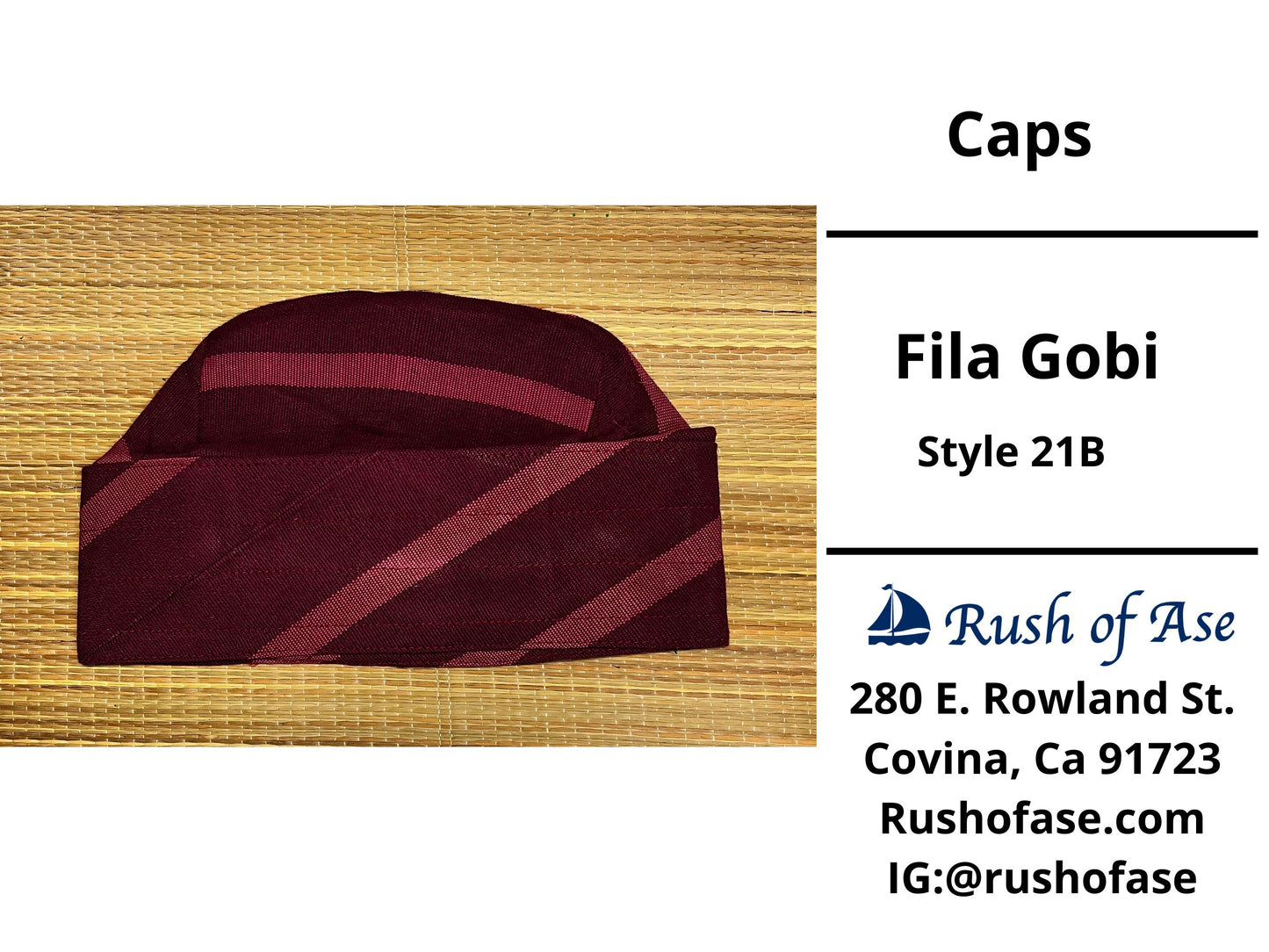 Caps | Fila Gobi | Yoruba Caps Style B