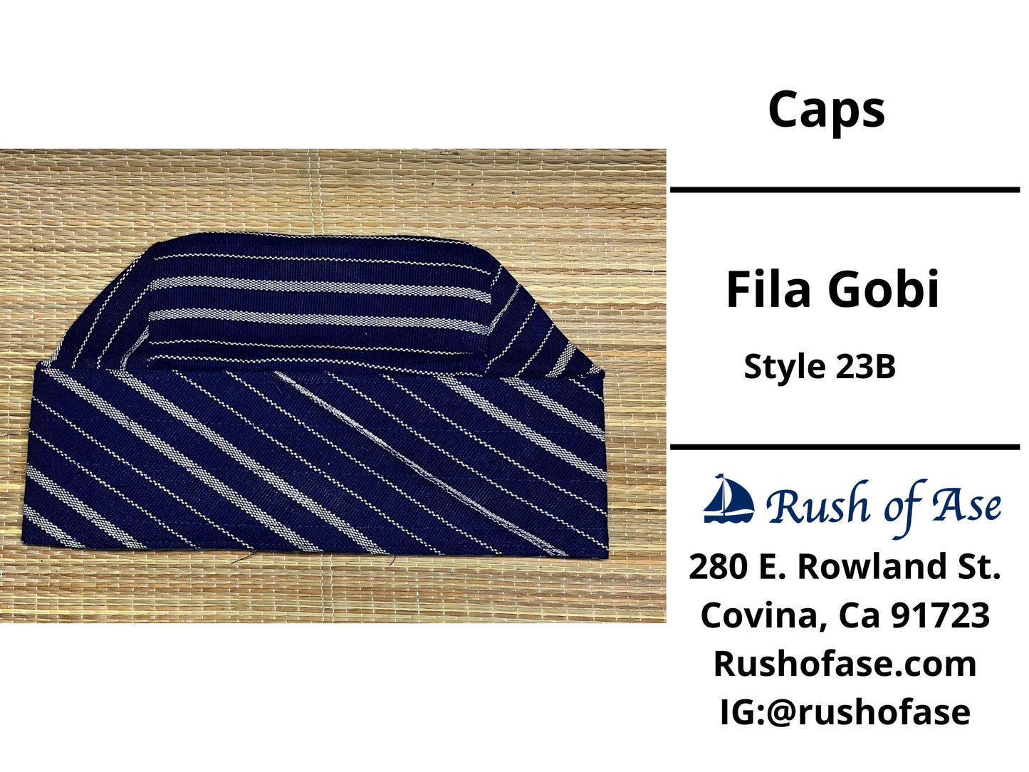 Caps | Fila Gobi | Yoruba Caps Style B