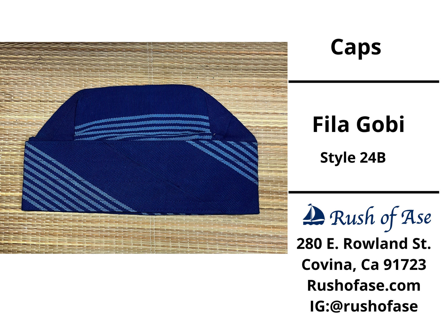 Caps | Fila Gobi | Yoruba Caps Style B