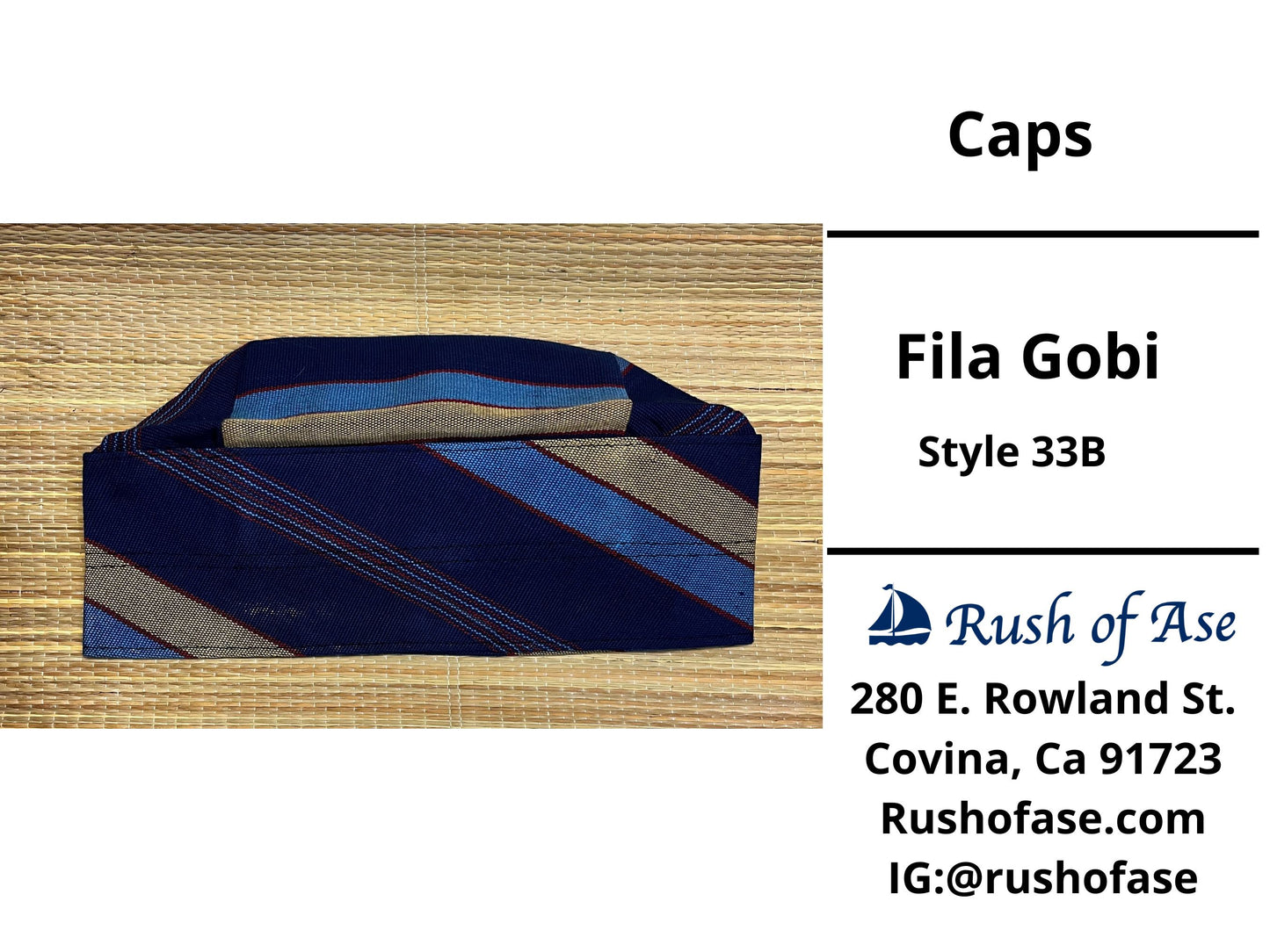 Caps | Fila Gobi | Yoruba Caps Style B
