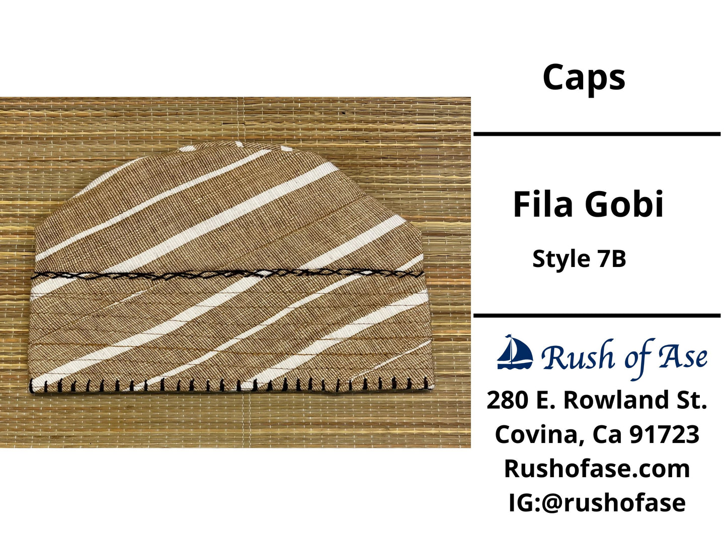 Caps | Fila Gobi | Yoruba Caps Style B