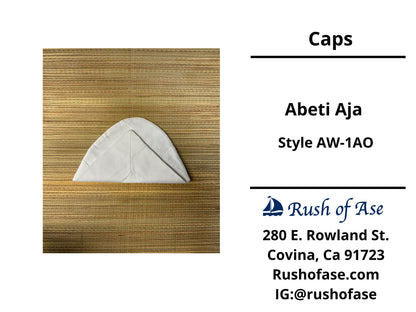 Caps | Abeti Aja | Yoruba White Caps | Style AW - White