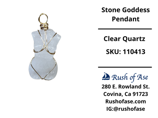 Stone Goddess Pendant Necklace