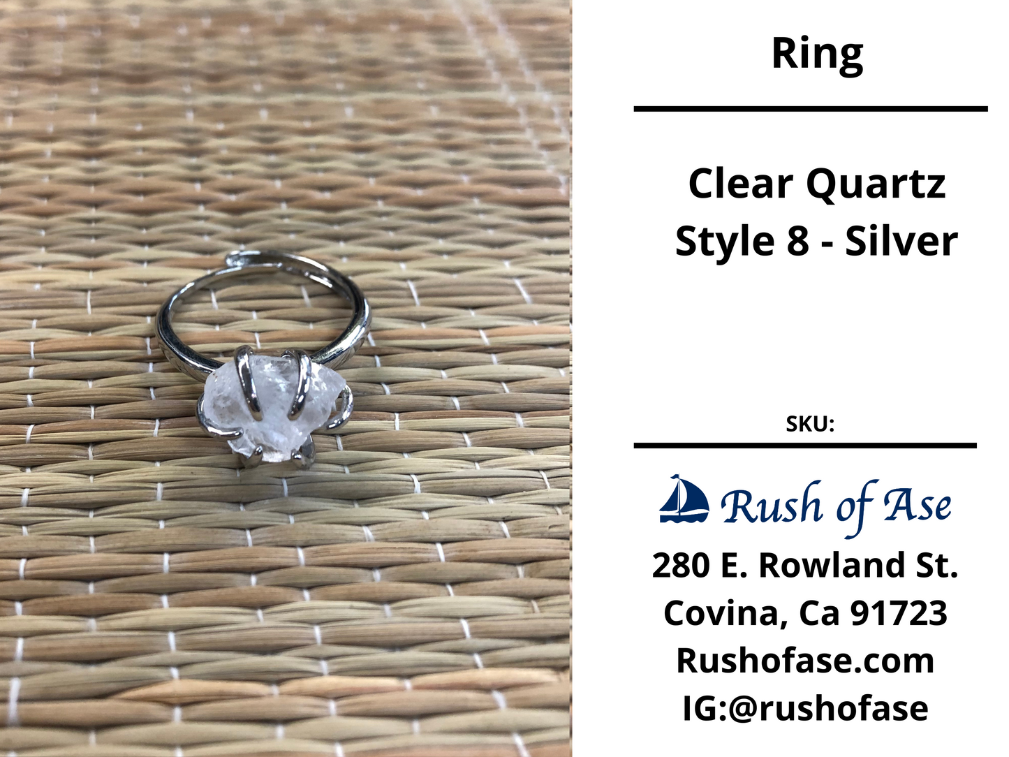 Rings | Raw Stone Adjustable Ring