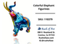 Decor | Colorful Elephant Figurines