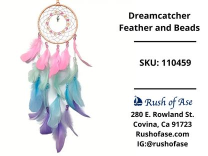 Dreamcatcher Feather and Beads