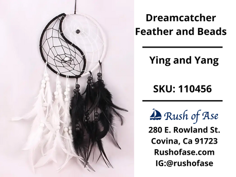Dreamcatcher Yin and Yang Feather