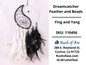 Dreamcatcher Yin and Yang Feather