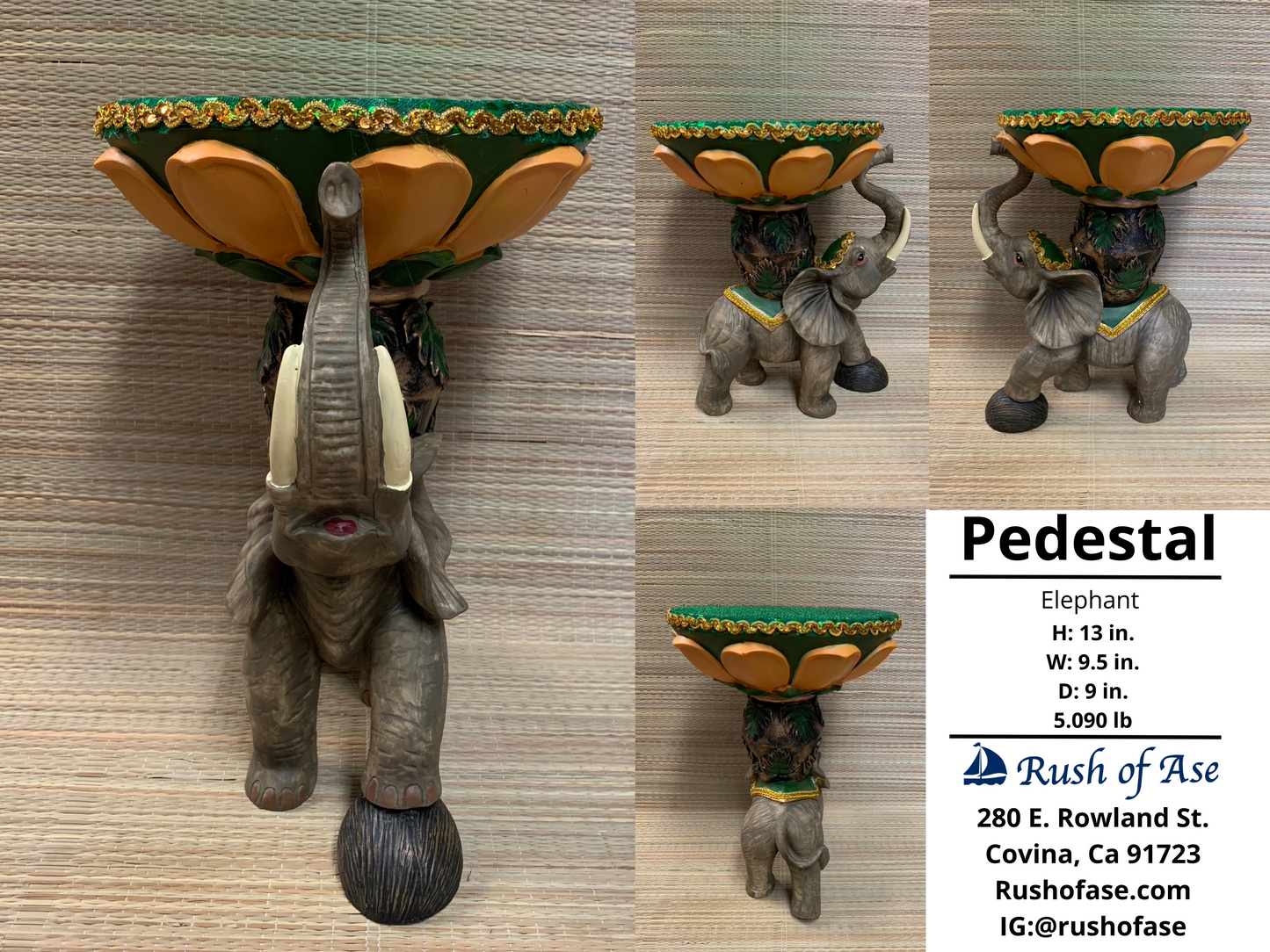 Pedestal | Elephant Resin Pedestal
