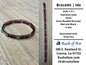 Bracelets | Orisa Bracelets | Ide | Stainless Steel Metal Beaded Bracelets – Red and Black | Esu